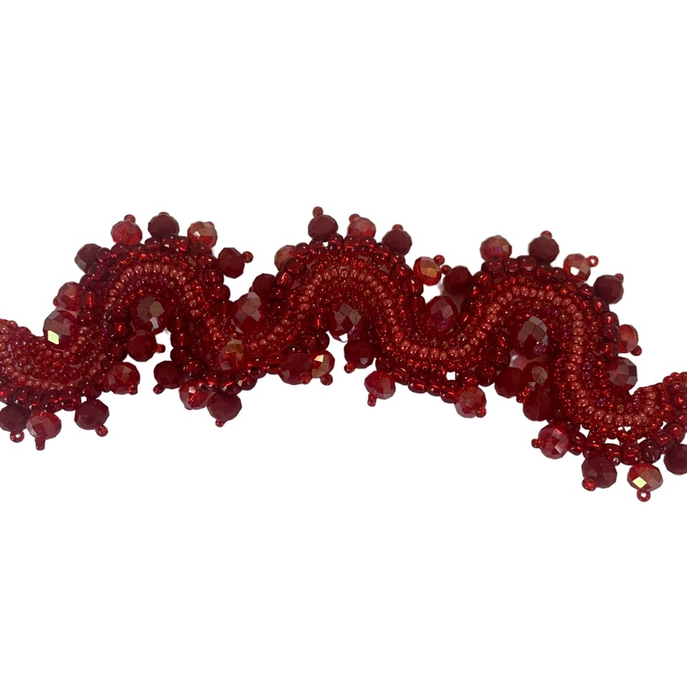 BOHO HANDMADE RED BEADED BRACELET - Picture 11 of 13
